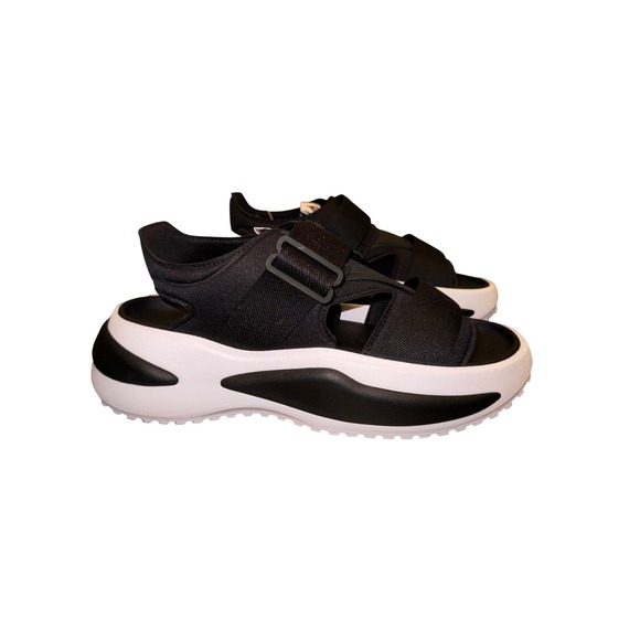 Adidas Mehana Men's Black White Sport Sandals Slides Size 11 - Picture 1 of 8